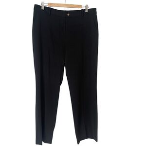 RALPH LAUREN Black 100% Wool Laine Casual Dress Pants Straight‎ Leg size 14P